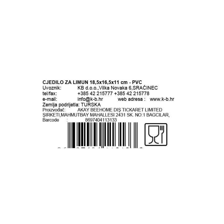 CJEDILO ZA LIMUN 18,5x16,5x11 cm - PVC