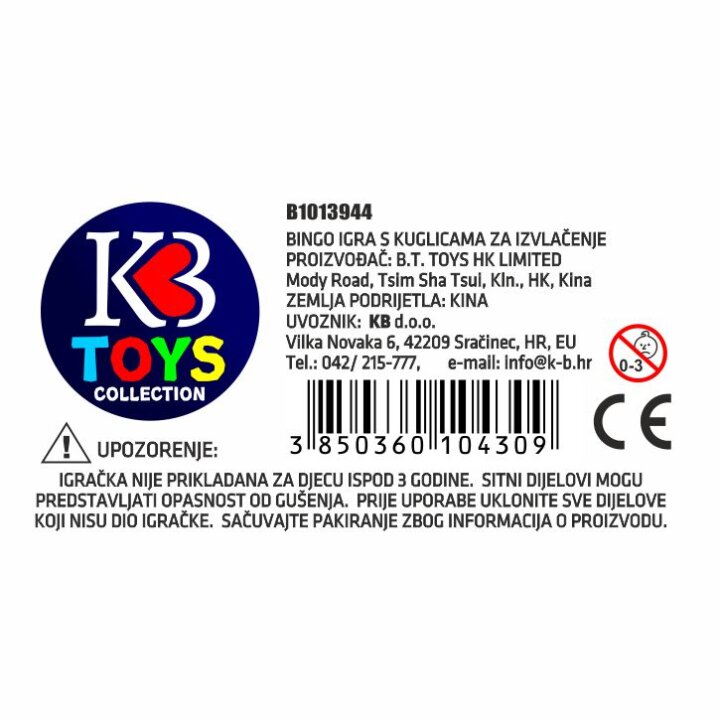 BINGO IGRA 72 DIJELNA U KUTIJI