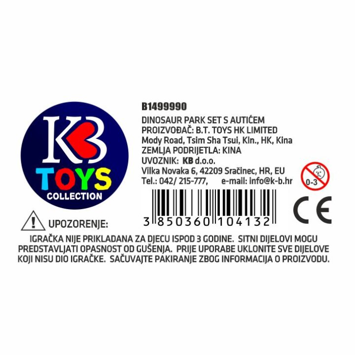 DINOSAUR PARK SET S AUTIĆEM U KUTIJI