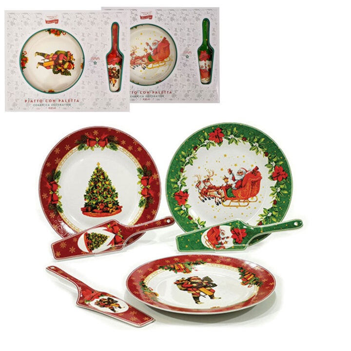 BOŽIĆNI SET TANJUR S LOPATICOM SORT 27 cm