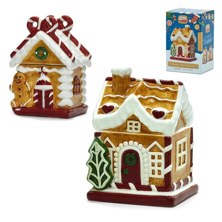 BOŽIĆNA POSUDA KERAMIČKA S POKLOPCEM SORT 13,5 cm