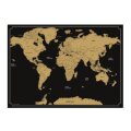 KARTA SVIJETA NA STRUGANJE 82x59 CM