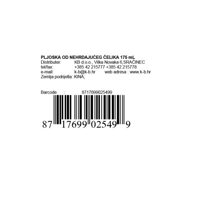 PLJOSKA OD NEHRĐAJUĆEG ČELIKA 175 mL