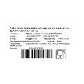 ČAŠE STAKLENE AMBER GOLDEN TOUC NA STALKU - ZLATNA LINIJA 6/1 460 mL