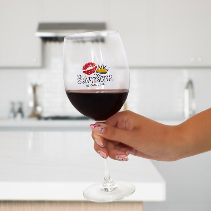 ČAŠA ZA VINO S TISKOM 720 ml 