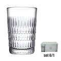 ČAŠE RAIN VISOKE STAKLENE 6/1 350 mL