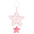 ZVIJEZDA PLIŠANA GLAZBENA ZA BEBE 28 cm - ROZA