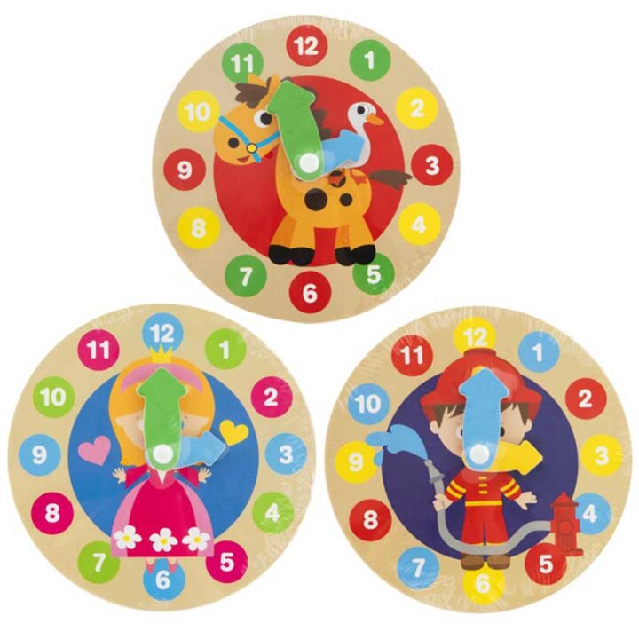 SAT DRVENI ZA IGRU I UČENJE 14 cm