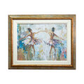 ZIDNA SLIKA UOKVIRENA - BALERINE 54x44