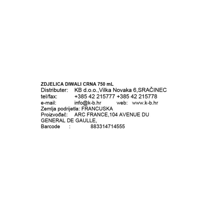 ZDJELICA DIWALI CRNA 750 mL
