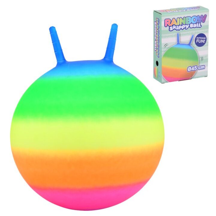 LOPTA ZA SKAKANJE RAINBOW 45 cm