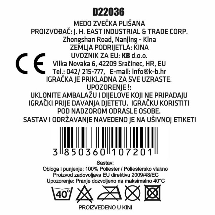 ZVEČKA MEDO PLIŠANI 14 cm - ROZI / PLAVI