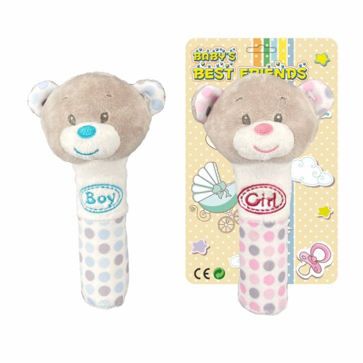 MEDO PLIŠANI 17,5 cm - ROZI / PLAVI