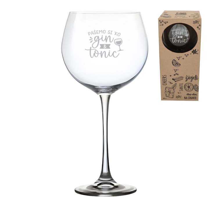 ČAŠA ZA GIN S GRAVUROM 820 ml 