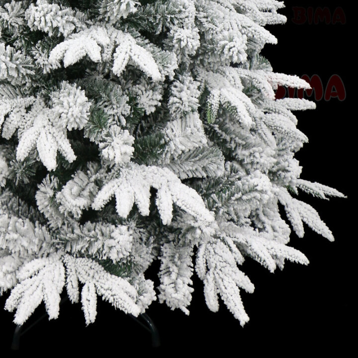 BOŽIĆNO DRVCE FROSTY SA SNIJEGOM I METALNIM STALKOM 210 cm