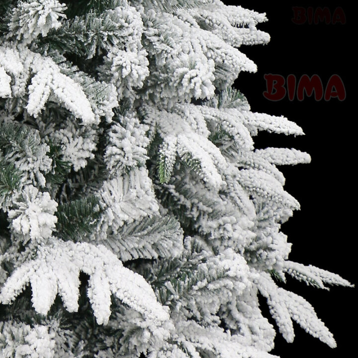 BOŽIĆNO DRVCE FROSTY SA SNIJEGOM I METALNIM STALKOM 210 cm