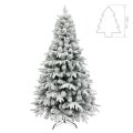 BOŽIĆNO DRVCE FROSTY SA SNIJEGOM I METALNIM STALKOM 180 cm