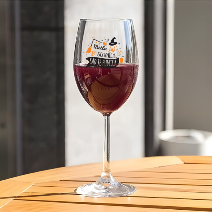 ČAŠA ZA VINO S TISKOM 