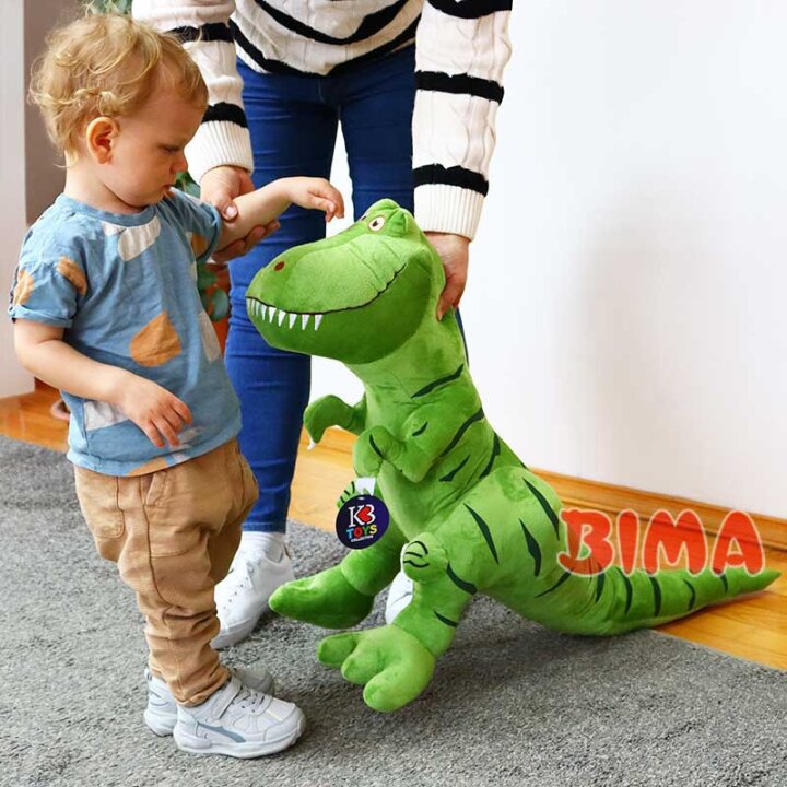 DINOSAUR PLIŠANI ZELENI 100x56 cm