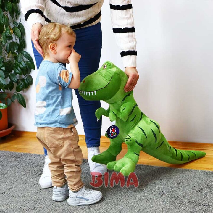 DINOSAUR PLIŠANI ZELENI 100x56 cm