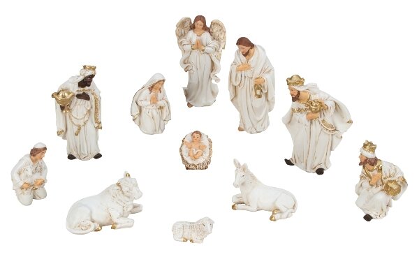 FIGURE ZA JASLICE 3-12 CM 11/1 BIJELO ZLATNE