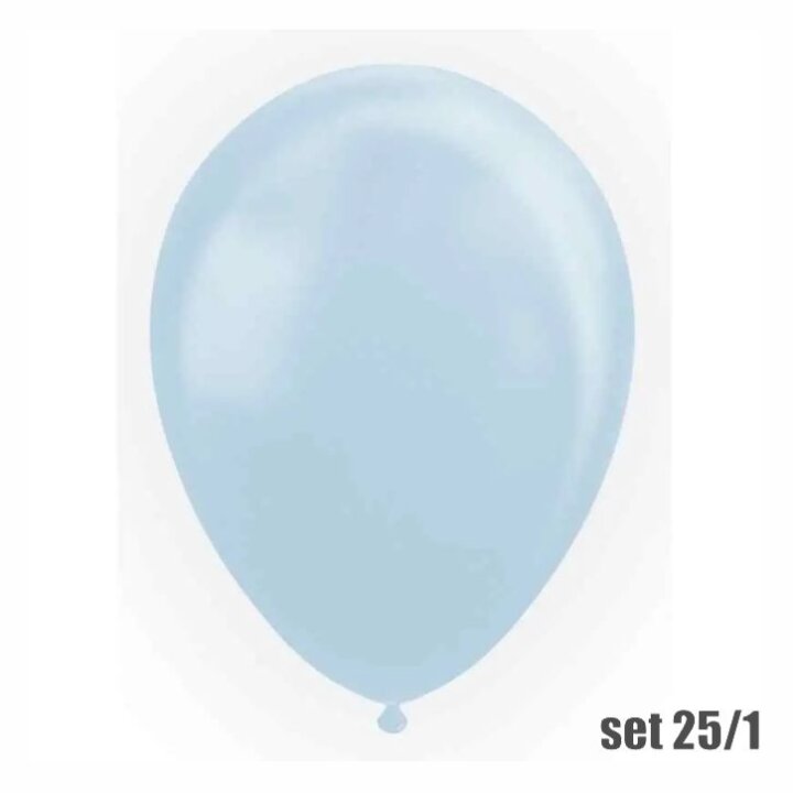 BALONI FIESTA 25/1 BISERNO SVIJETLO PLAVI 30 cm