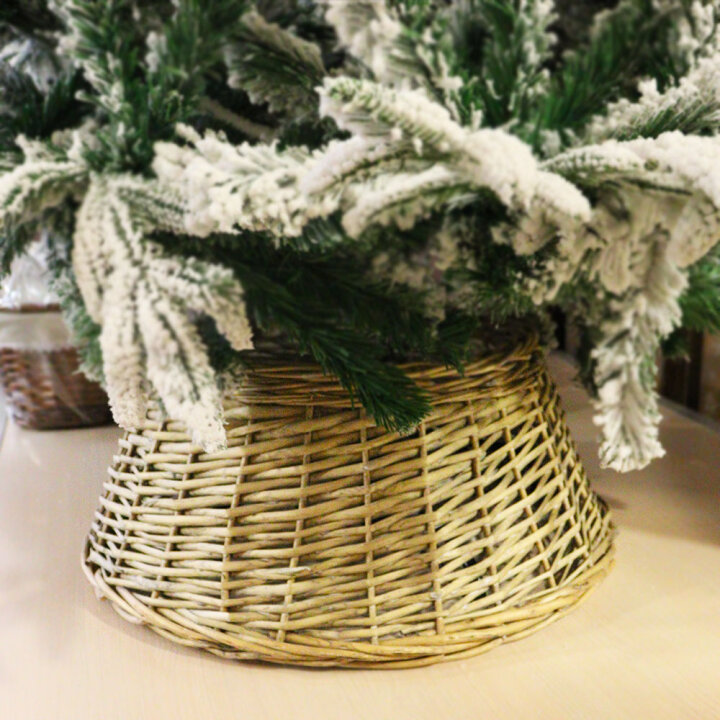 KOŠARA ZA BOR ISPRANO SIVA 32/51 cm  x 22 cm