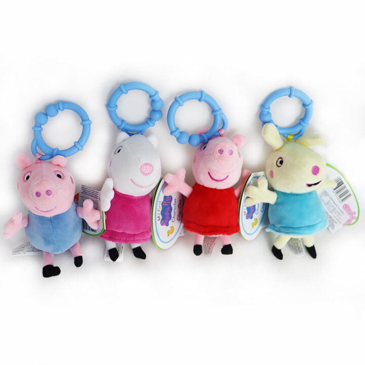 PEPPA PIG PLIŠANA IGRAČKA - PRIVJESAK S KOPČOM 21 cm