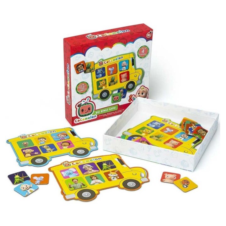 COCOMELON IGRA AUTOBUS S KARTAMA U KUTIJI 20,5x20,5 cm