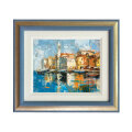ZIDNA SLIKA UOKVIRENA - GRAD UZ MORE 54x44