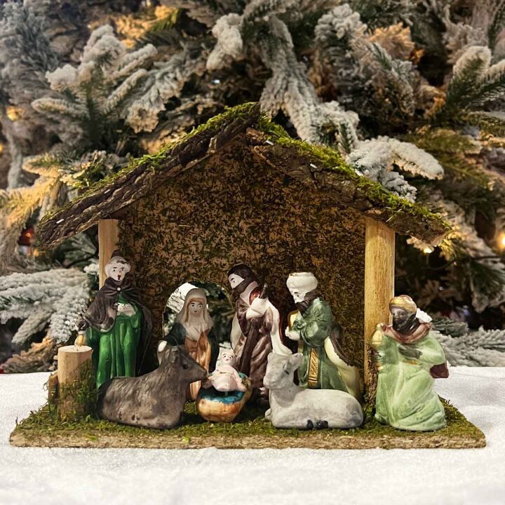 JASLICE BOŽIĆNE S FIGURAMA 8/1 23x17 CM