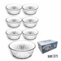 KOMPOT SET FREZYA 7/1 STAKLENI - ZDJELA 24  cm / ZDJELICE 12,5 cm