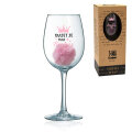 ČAŠA ZA VINO SA POM-POM PRIVJESKOM TISAK 