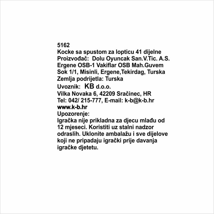 KOCKE SA SPUSTOM ZA LOPTICE 41 DIJELNE 32,8x49,5x10,9 cm