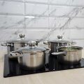 POSUĐE ZA KUHANJE INOX - 7 DIJELNI SET 1,8 L/ 2,0 L/ 3,4 L/ 5,4 L - MILAN