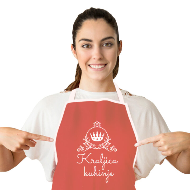 PREGAČA SA ŠALJIVIM NATPISOM ŽENSKA Kraljica kuhinje