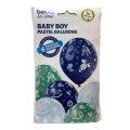 BALONI 6/1 - BABY BOY - PLAVI / ZELENI 30 cm