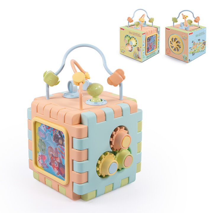 KOCKA / PUZZLE DIDAKTIČKE ZA BEBE 2 u 1 S OBLICIMA ZA UMETANJE 34,5x23,56x22 cm