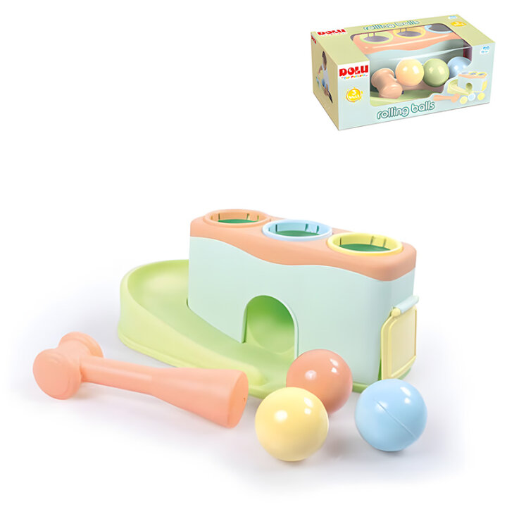 DIDAKTIČKA IGRAČKA S LOPTICAMA I ČEKIĆEM 10,6x26x13,7 CM