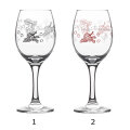 ČAŠA ZA VINO S TISKOM 370 ml sort boje