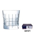 ČAŠE OLD SQUARE STAKLENE 6/1 320 mL
