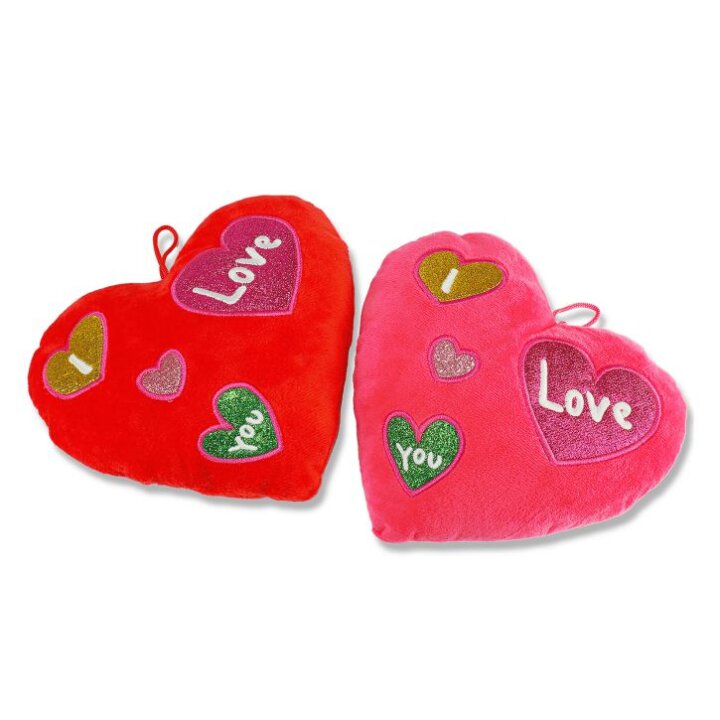 SRCE PLIŠANO LOVE CRVENO / ROZO 20 cm