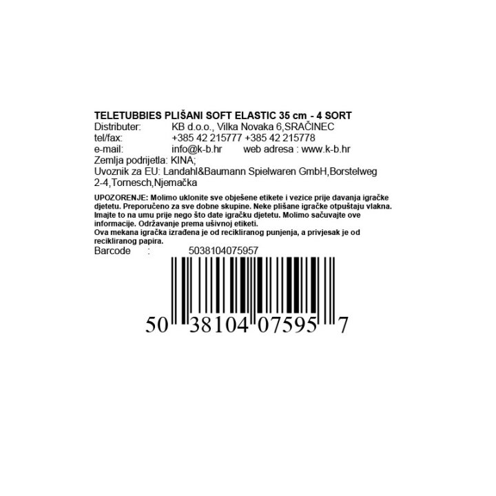 TELETUBBIES PLIŠANI SOFT 35 cm - 4 SORT