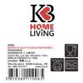 SERVIS ZA JELO 18 DIJELNI NEW BONE FLORA LUX DEKORIRANI - VALOVITI RUB