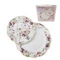 SET ZA KOLAČE 7 DIJELNI NEW BONE JARDIN DEKORIRANI - VALOVITI RUB