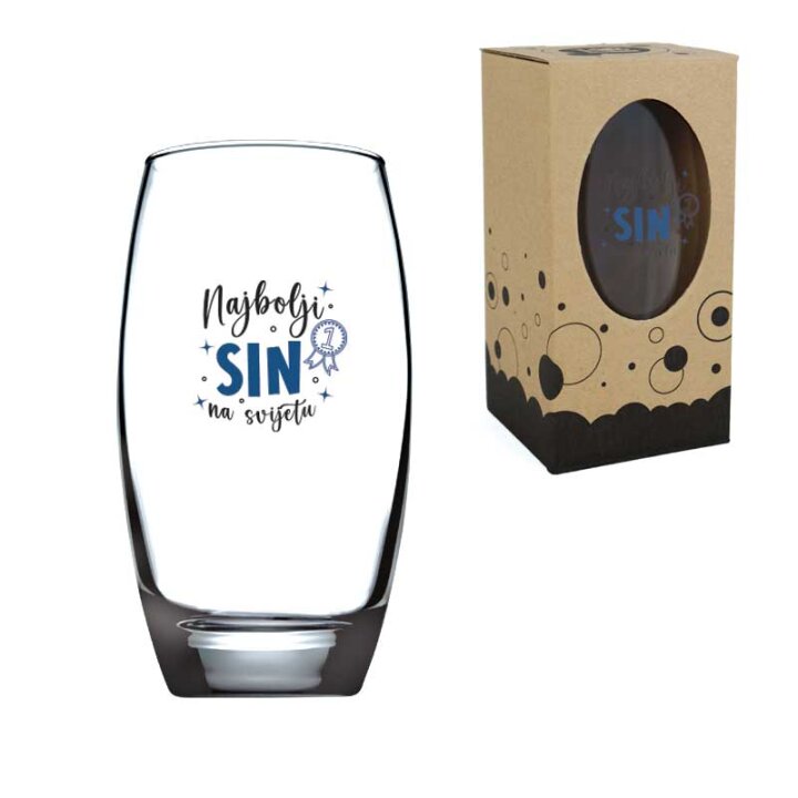 ČAŠA S TISKOM 0,5l Najbolji sin U POKLON KUTIJI