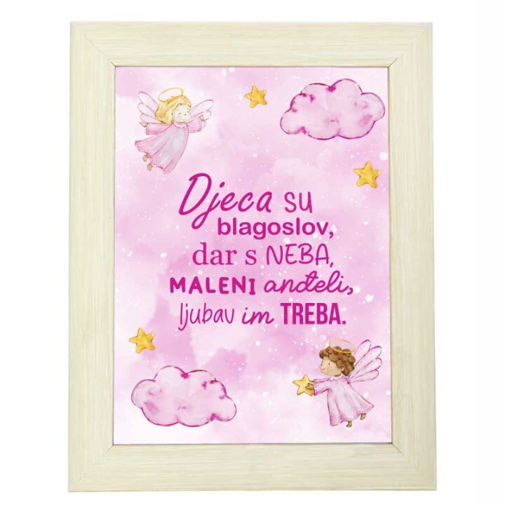 OKVIR SA PRIGODNIM NATPISOM 