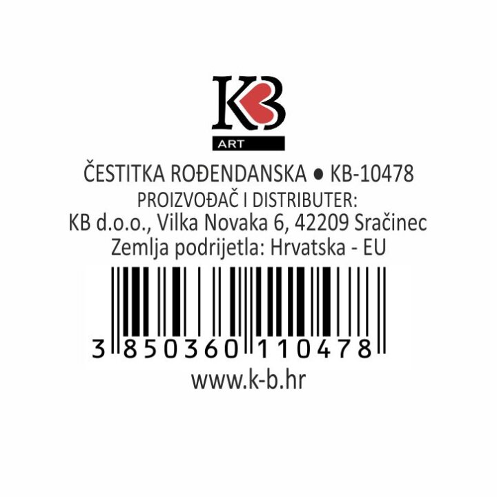 ČESTITKA ROĐENDANSKA - SRETAN ROĐENDAN - ZLATNO-CRNA