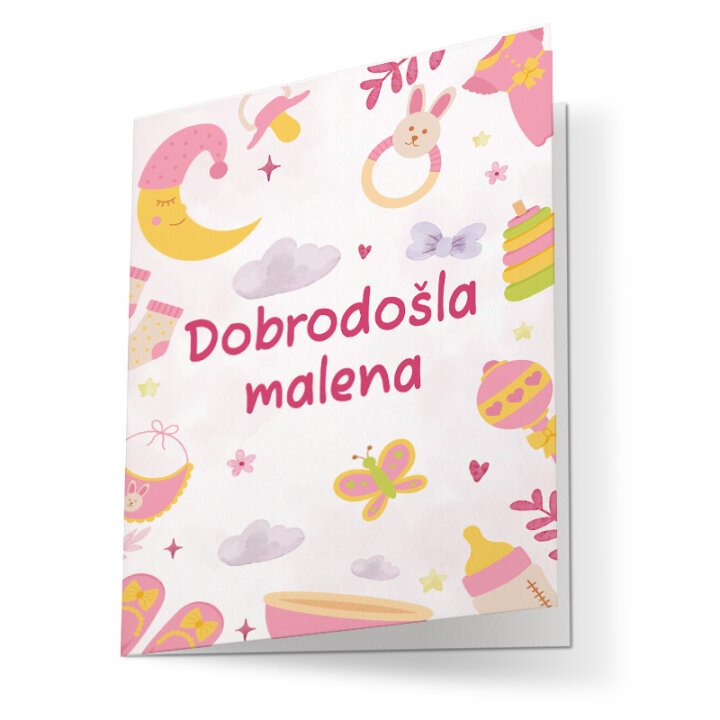 ČESTITKA - DOBRODOŠLA MALENA