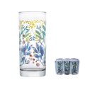 ČAŠE CLASSICO STAKLENE 270 mL 6/1 - FLORAL